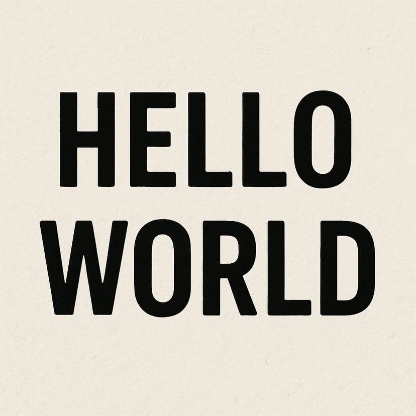Hello world!